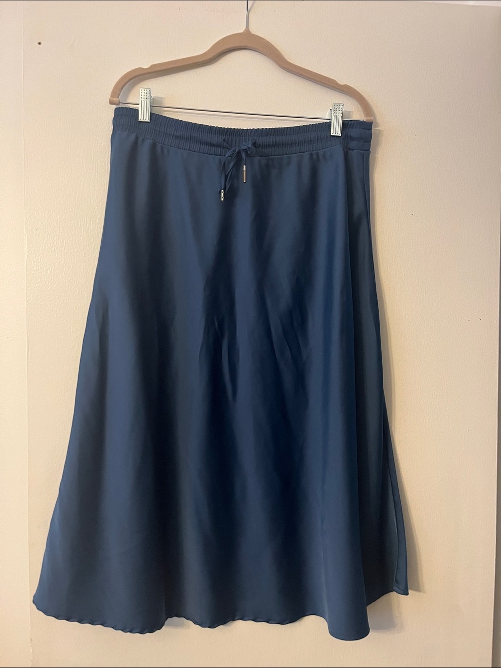 Women's Navy A-Line Drawstring Skirt